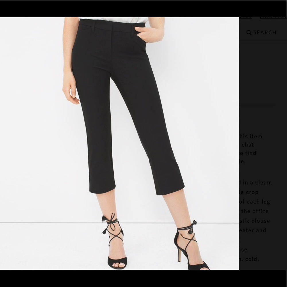WHBM Slim Crop NWOT
